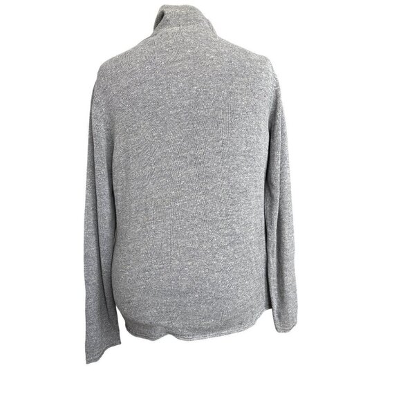 Eddie Bauer Pullover Sweater Women XL BlueHeather Hood KangarooPocket LongSleeve - Picture 6 of 9